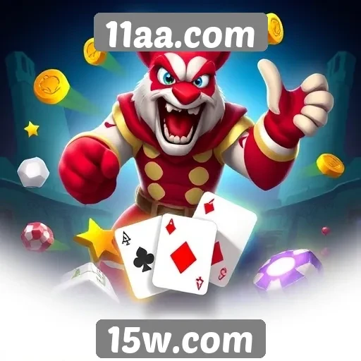 Variedade de jogos disponíveis no site 11aa.com